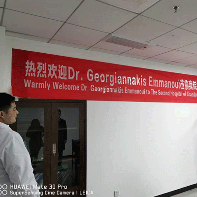 Ο κ. Ε. Γεωργιαννάκης επισκέπτεται το πανεπιστήμιο της Shandong